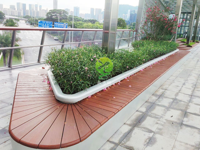不銹鋼花池坐凳美化深圳前?？缃止珗@G9天橋城市戶外景觀
