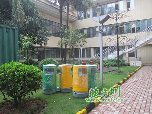 韶關(guān)物業(yè)分類(lèi)玻璃鋼垃圾桶，提升社區(qū)好環(huán)境。