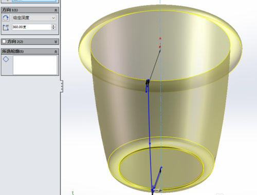 SolidWorks軟件建模學(xué)垃圾桶怎么畫(huà)-曲面旋轉(zhuǎn)功能