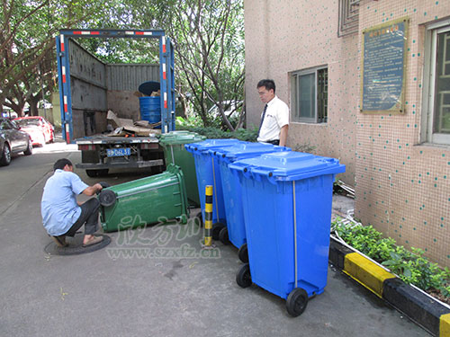 新增塑料分類垃圾桶！牛市東西路“美顏”