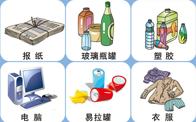 垃圾桶圖標及分類標識有哪些？